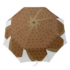 Illustrain Animals Reef Fish Sea Beach Water Seaword Brown Polka Folding Umbrellas by Mariart