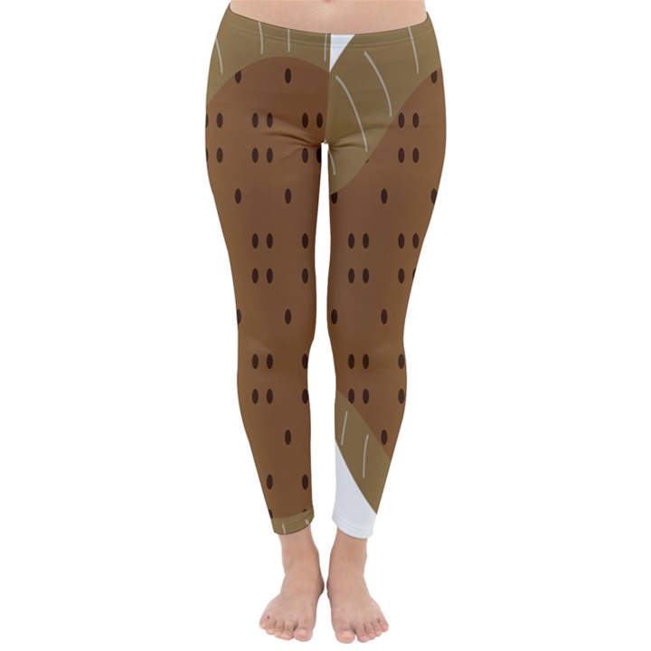 Illustrain Animals Reef Fish Sea Beach Water Seaword Brown Polka Classic Winter Leggings