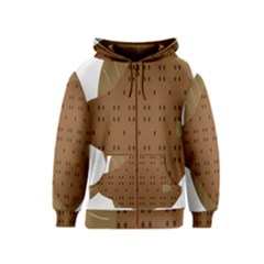 Illustrain Animals Reef Fish Sea Beach Water Seaword Brown Polka Kids  Zipper Hoodie