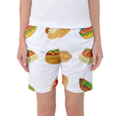 Hot Dog Buns Sauce Bread Women s Basketball Shorts