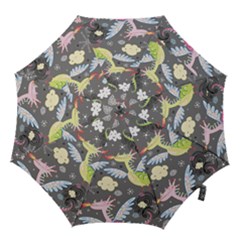 Dragonfly Animals Dragom Monster Fair Cloud Circle Polka Hook Handle Umbrellas (small) by Mariart