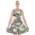 Dragonfly Animals Dragom Monster Fair Cloud Circle Polka Velvet Skater Dress View1