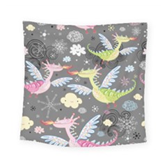 Dragonfly Animals Dragom Monster Fair Cloud Circle Polka Square Tapestry (small) by Mariart