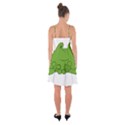 Illustrain Frog Animals Green Face Smile Ruffle Detail Chiffon Dress View2