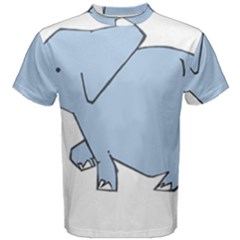 Illustrain Elephant Animals Men s Cotton Tee