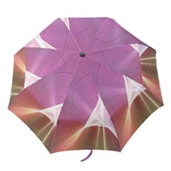 Light Means Net Pink Rainbow Waves Wave Chevron Folding Umbrellas