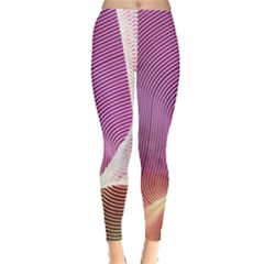 Light Means Net Pink Rainbow Waves Wave Chevron Leggings  by Mariart