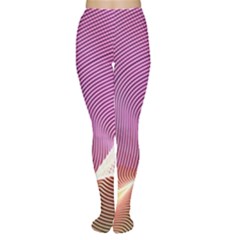 Light Means Net Pink Rainbow Waves Wave Chevron Women s Tights