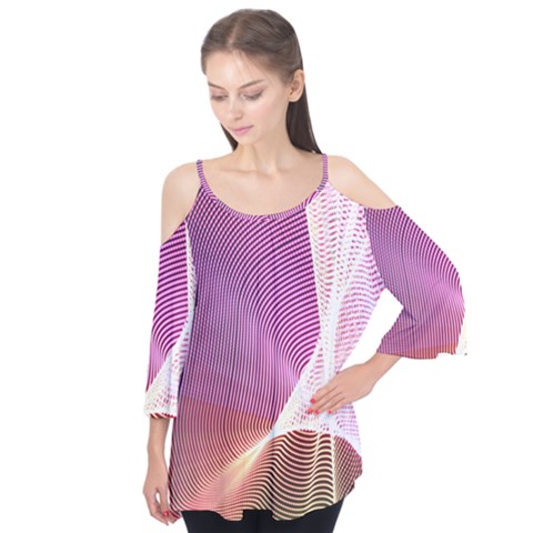 Light Means Net Pink Rainbow Waves Wave Chevron Flutter Tees by Mariart