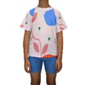 Lip Sexy Flower Tulip Heart Pink Red Blue Green Love Kids  Short Sleeve Swimwear View1