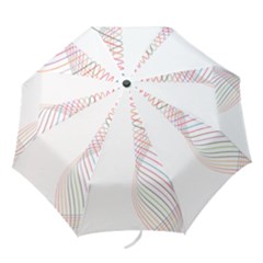 Line Wave Rainbow Folding Umbrellas by Mariart