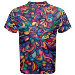 Moreau Rainbow Paint Men s Cotton Tee by Mariart