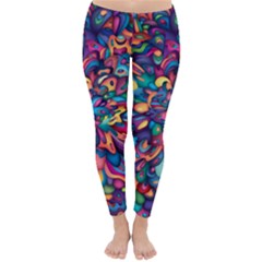 Moreau Rainbow Paint Classic Winter Leggings by Mariart