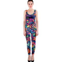 Moreau Rainbow Paint Onepiece Catsuit