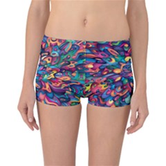 Moreau Rainbow Paint Reversible Boyleg Bikini Bottoms by Mariart