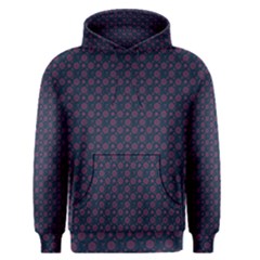 Purple Floral Seamless Pattern Flower Circle Star Men s Pullover Hoodie