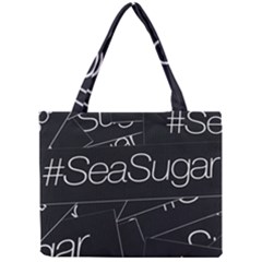 Sea Sugar Line Black Mini Tote Bag by Mariart