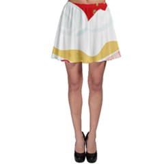 Seeds Strawberry Bread Fruite Red Skater Skirt