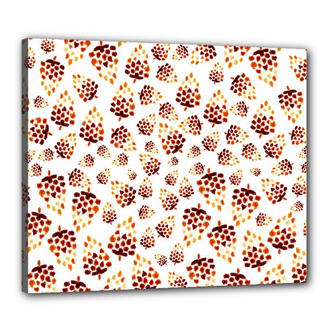 Pine Cones Pattern Canvas 24  X 20  by Mariart