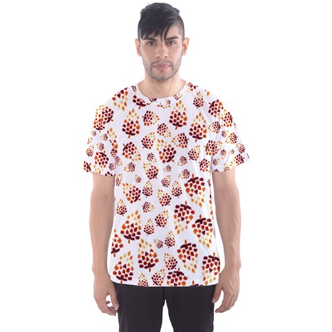 Pine Cones Pattern Men s Sports Mesh Tee by Mariart