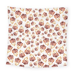 Pine Cones Pattern Square Tapestry (large)