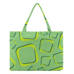 Shapes Green Lime Abstract Wallpaper Medium Tote Bag