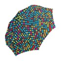 Polkadot Rainbow Colorful Polka Circle Line Light Folding Umbrellas View2