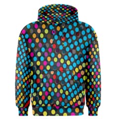 Polkadot Rainbow Colorful Polka Circle Line Light Men s Pullover Hoodie by Mariart