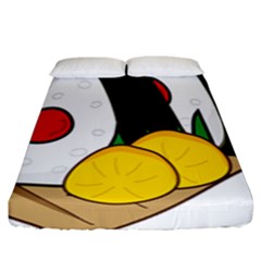 Sushi Food Japans Fitted Sheet (king Size) by Mariart