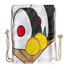 Sushi Food Japans Drawstring Bag (large) by Mariart