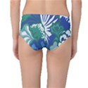 Tropics Leaf Bluegreen Mid-Waist Bikini Bottoms View2