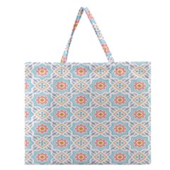 Star Sign Plaid Zipper Large Tote Bag by Mariart