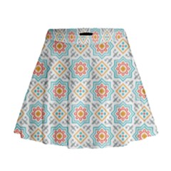 Star Sign Plaid Mini Flare Skirt by Mariart