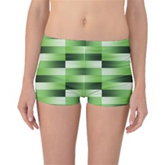 View Original Pinstripes Green Shapes Shades Boyleg Bikini Bottoms by Mariart