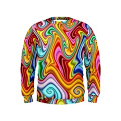 Rainbow Gnarls Kids  Sweatshirt by WolfepawFractals