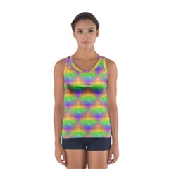 Painted Rainbow Pattern Women s Sport Tank Top  by Brini