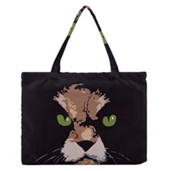 Cat  Medium Zipper Tote Bag by Valentinaart