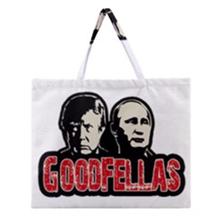 Goodfellas Putin And Trump Zipper Large Tote Bag by Valentinaart