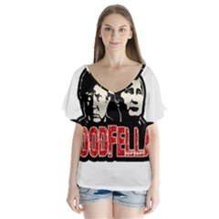 Goodfellas Putin And Trump Flutter Sleeve Top by Valentinaart