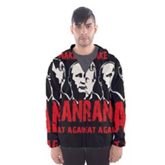 Make Tyranny Great Again Hooded Wind Breaker (men) by Valentinaart