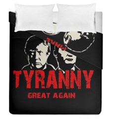 Make Tyranny Great Again Duvet Cover Double Side (queen Size) by Valentinaart