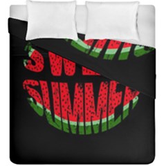 Watermelon - Sweet Summer Duvet Cover Double Side (king Size) by Valentinaart
