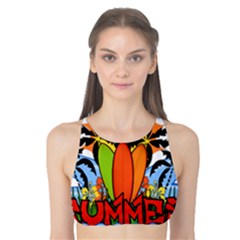 Tropical Summer Tank Bikini Top
