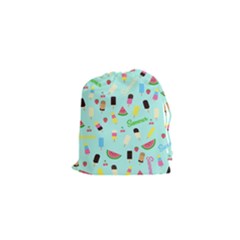 Summer Pattern Drawstring Pouches (xs)  by Valentinaart