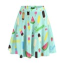 Summer pattern High Waist Skirt View1