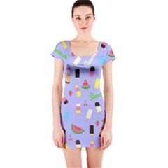 Summer Pattern Short Sleeve Bodycon Dress by Valentinaart