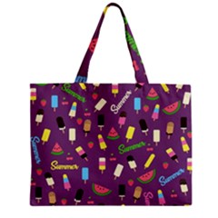 Summer pattern Zipper Mini Tote Bag