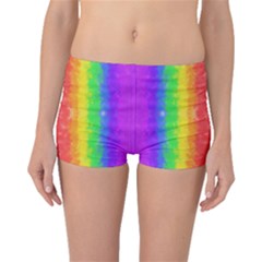 Striped Painted Rainbow Boyleg Bikini Bottoms by Brini