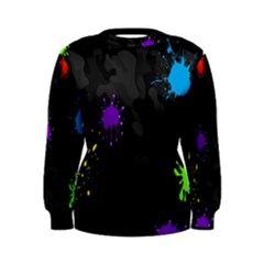 Black Camo Shot Spot Paint Women s Sweatshirt by Mariart