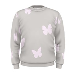 Butterfly Silhouette Organic Prints Linen Metallic Synthetic Wall Pink Men s Sweatshirt